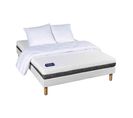 Matelas Mousse, Sommier, Pieds, Couette, Oreillers Soutien Ferme 80x190 - 1 Personne - Accueil Confo