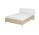 Lit Scandinave, Pieds Arrondis Naturel 140x200