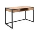 Bureau 2 Tiroirs Bois Naturel