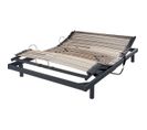 Sommier Électrique Relaxation Extra Plat Gris 120x190