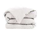 Housse De Couette Double Gaze De Coton Blanc 240x220 Cm