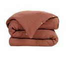 Housse De Couette Double Gaze De Coton Orange 240x220 Cm