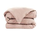 Housse De Couette Double Gaze De Coton Rose 260x240 Cm