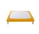 Cache Sommier Coton Jersey Jaune 90x190