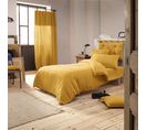 Housse De Couette Double Gaze De Coton Jaune 140x200 Cm