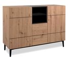 Commode 1 Niche 3 Portes Bois Clair