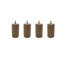 Pied Cylindrique Bois (lot De 4)