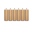 Pied Cylindrique Bois (lot De 6)