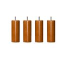 Pied Cylindrique Bois (lot De 4)