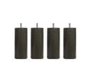 Pied Cylindrique Bois (lot De 4)