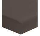 Drap Housse Coton Bonnet 30 Made In France Anthracite 140x190