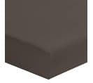 Drap Housse Coton Bonnet 30 Made In France Anthracite 160x200