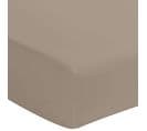 Drap Housse Coton Bonnet 40 Made In France Marron 140x190