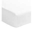 Drap Housse Satin De Coton Bonnet 40 Made In France Blanc 160x190