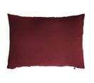 Taie D'oreiller Double Gaze De Coton Bordeaux 50x70 Cm