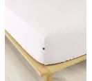 Drap Housse Flanelle Blanc 140x190