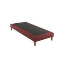 Sommier Déco Tapissier Rouge Crépuscule 80x210