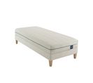 Ensemble Matelas Naturel Latex Naturel, Sommier Et Pieds Aube 700 Soutien Ferme 90 X 200