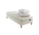 Ensemble Matelas Naturel Latex Naturel, Sommier, Pieds, Couette, Oreiller Aube 700 80 X 200