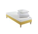 Ensemble Matelas Mousse, Sommier, Pieds, Couette Et Oreiller Aurore 100 Soutien Ferme 70 X 190