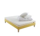 Ensemble Matelas Mousse, Sommier, Pieds, Couette Et Oreiller Aurore 200 Soutien Ferme 140 X 200