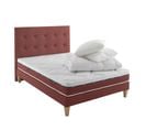 Ensemble Matelas Latex, Sommier, Pieds, Couette, Oreiller Crépuscule 600 Soutien Mi-ferme 140 X 200