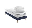 Ensemble Matelas Ressorts, Sommier, Pieds, Couette Et Oreiller Rêve 300 Soutien Très Ferme 80 X 200