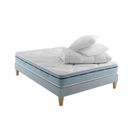 Ensemble Matelas Mousse Accueil Mémoire De Forme, Sommier, Couette, Oreiller Songe 500 180x210