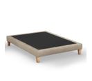 Sommier Déco Tapissier Beige Sable - 160x210