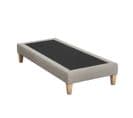 Sommier Déco Tapissier Beige Lin - 90x210