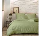 Parure De Lit Percale Sauge Vert 240x220