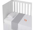 Parure De Lit Bébé Coton Jersey Fox Blanc 100x135 Cm