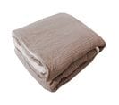 Plaid Double Gaze Sherpa Taupe 130x180 Cm