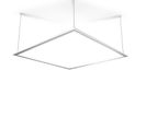 Plafonnier LED Carré - Cons. 42w - 4800 Lumens - Blanc Neutre - 3 Modes De Fixation