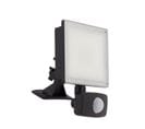 Projecteur LED Mural Noir, Détécteur De Mouvement Inclus,20 W, 1600 Lumens