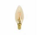 Ampoule LED Flamme / Vintage Au Verre Ambré, Culot E14, 4w Cons. (30w Eq.), 350 Lumens, Lumière