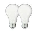 Lot X2 Ampoules à Filament LED Edf, Standard, Opaque, Culot E27, Conso 8w Eq. 75w, Blanc Chaud