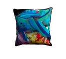 Coussin Velvet Streetart Rainbow Dripping