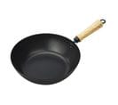 Wok Avec Revêtement Antiadhésif - 26 Cm - En Acier Carbone - Compatible Toutes Plaques De Cuisson