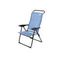 Fauteuil De Camping 5 Positions Pliable - O'camp - Bleu - Dimensions : 70 X 62 X 105 Cm