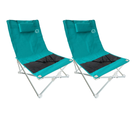 Lot De 2 Sièges De Plage Pliables - O'beach - Housse De Transport Inclus - 40 X 40 X 70 Cm