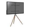 Support Chevalet Design Scandinave Pour TV 45''- 65'' Noir/noyer