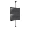 Support Sol-plafond Inclinable Pour 4 Écrans TV  Back To Back 32'' - 75''