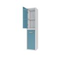 Colonne De Salle De Bain Scandinave Blanc A Suspendre - H150xp25xl35cm - Nordik Vatten