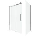 Paroi Porte De Douche Coulissante + Retour 140x90cm - Railroad Chromed 140 Front-90