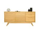 Buffet 2 Portes et 3 Tiroirs "fiftees" 170cm Naturel