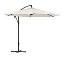 Parasol Jardin Déporté Alu "ilios" - Rond - Ø 3 M - Ecru