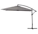 Parasol Jardin Déporté  Alu "ilios 3" - Carré - 3 X3 M - Gris