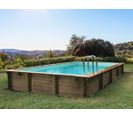 Piscine Bois En Kit Rectangle " Murano " - 12.20 X 6.20 X 1.44 M