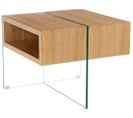 Table Basse "venezia" - 60 X 60 X 50 Cm -  Finition Chêne